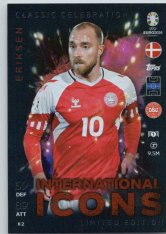 fotbalová karta Topps Match Attax EURO 2024 Internatioanl Icon ILLE2 Christian Eriksen (Denmark)