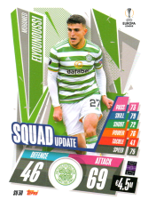 fotbalová kartička 2020-21 Topps Match Attax Champions League Extra Squad Update SU30 Mohamed Elyounoussi Celtic