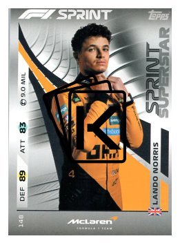 2025 Topps Turbo Attax F1  McLaren Sprint Superstars  148 Lando Norris