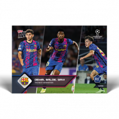 Fotbalová kartička Topps Now 2021-22 UCL 18 Demir Balde Gavi Next Generation FC Barcelona RC