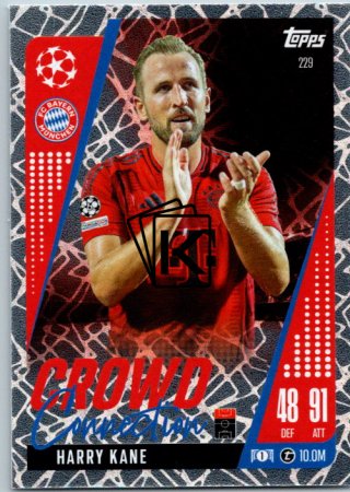 Fotbalová kartička 2024-25 Topps Match Attax EXTRA UEFA Club Competitions Crowd Connection 229 Harry Kane (FC Bayern München)
