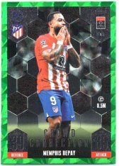 2023-24 Topps Match Attax EXTRA UEFA Club Competition Green Emerald Parallel 242 Memphis Depay (Atlético de Madrid)
