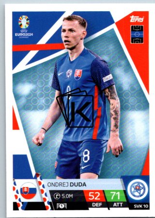 fotbalová karta Topps Match Attax EURO 2024 SVK10 Ondrej Duda (Slovakia)