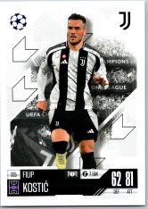 fotbalová kartička 2024-25 Topps Match Attax UEFA Club Competitions 325 Filip Kostic (Juventus)