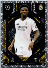 Fotbalová kartička 2024-25 Topps Match Attax EXTRA UEFA Club Competitions Midfield Shield 312 Aurélien Tchouameni (Real Madrid CF)