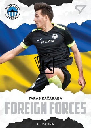 fotbalová kartička SportZoo 2020-21 Fortuna Liga Foreign Forces 27 Taras Kačaraba FC Slovan Liberec