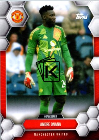 fotbalová kartička 2024-25 Topps Manchester United Fan Set 1 Andre Onana