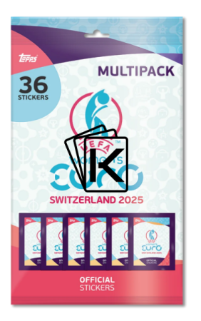 UEFA EURO Women 2025 Multipack samolepek