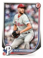 Baseballová karta 2025 Bowman 45 Zack Wheeler, Philadelphia Phillies