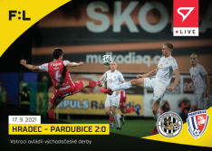 fotbalová kartička SportZoo 2021-22 Live L-032 Hradec - Pardubice 2:0  /85