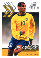 2001 Futera Platinum 1st Class 25 Rivaldo Brasil