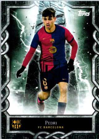 fotbalová kartička 2024-25 Topps FC Barcelona Fan Set Monolith MO-7 Pedri