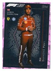 2025 Topps Turbo Attax F1 Scuderia Ferrari Diamond Pull  314 Lewis Hamilton Paralel Pink