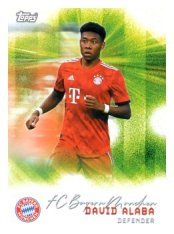 fotbalová kartička 2025-26 Topps Team set FC Bayern Munchen Pitch Pursuits PP-9 David Alaba