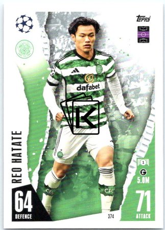 Fotbalová kartička 2023-24 Topps Match Attax UEFA Club Competitions 374 Reo Hatate Celtic FC