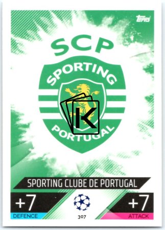 Fotbalová kartička 2022-23 Topps Match Attax UCL307 Team Logo - Sporting CP