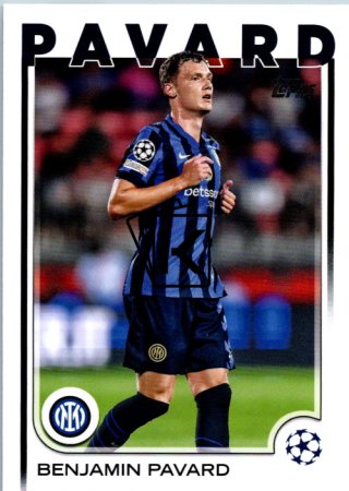 fotbalová kartička 2024-25 Topps UEFA Club Competitions Flagship 20 Benjamin Pavard Inter Milan
