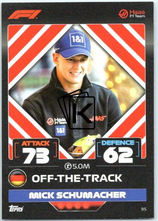 2022 Topps Formule 1 Turbo Attax 95 Mick Schumacher (Haas)