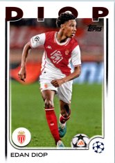 fotbalová kartička 2024-25 Topps UEFA Club Competitions Flagship 85 Edan Diop AS Monaco