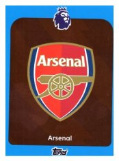 fotbalová kartička 2025-26 Topps  Premier League 1 Arsenal FC Logo-Parallel Blue