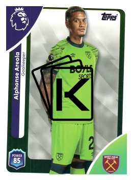 fotbalová kartička 2025-26 Topps  Premier League 272 Alphonse Areola (West Ham United)