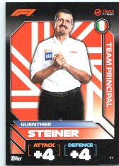 2022 Topps Formule 1 Turbo Attax 93 Guenther Steiner (Haas)