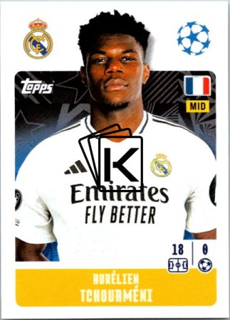 2024-25 Topps Champions League 323 Aurélien Tchouaméni (Real Madrid CF)