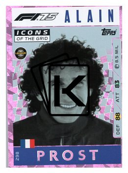 2025 Topps Turbo Attax F1  Icons of the Grid   298 Alain Prost-Paralel Pink