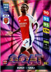 Panini Adrenalyn XL FIFA 365 2025 Excellence Goat 3 Bukayo Saka (Arsenal)