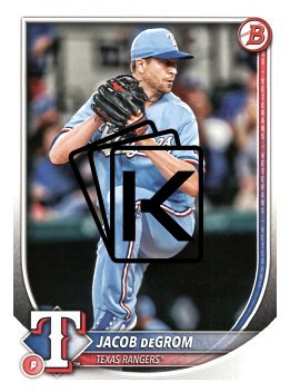 Baseballová karta 2025 Bowman 28 Jacob deGrom, Texas Rangers