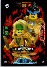 Lego Ninjago Trading Card EPIC DUO  142 Lloyd & NYA