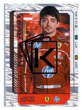 2025 Topps Turbo Attax F1 Scuderia Ferrari Limited Edition Ruby LE23  Charles Leclerc