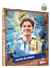 fotbalová kartička 2025-26 Topps Team Set Argentina Block 29 Julián Álvarez