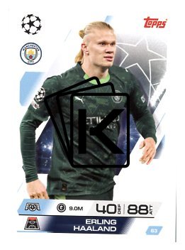 fotbalová kartička 2025-26 Topps Match Attax UCC 63 Erling Haaland (Manchester City)