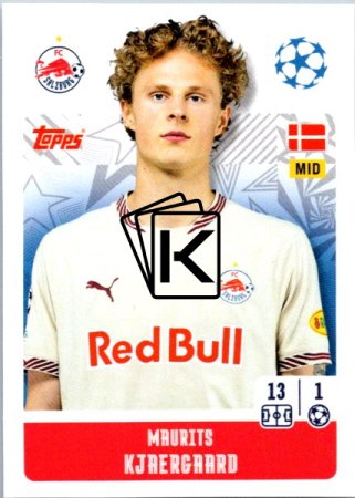 2024-25 Topps Champions League 451 Maurits Kjaergaard (FC Salzburg)