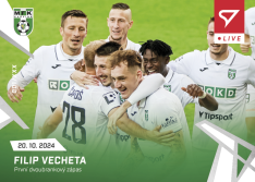 fotbalová kartička 2024-25 SportZoo Chance Liga Live L-16 Filip Vecheta Karviná