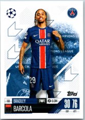 fotbalová kartička 2024-25 Topps Match Attax UEFA Club Competitions  168 Bradley Barcola (Paris Saint-Germain)