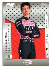 2025 Topps Turbo Attax F1 Prema Racing F2 Podium Perfections HP 211 Gabriele Mini