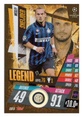 fotbalová kartička Topps Match Attax Champions League Match Attax Legend LEG5 Wesley Sneijder Inter Milan
