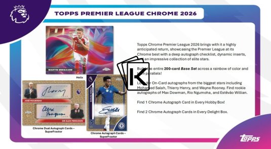 2025-26 Topps Chrome Premier League Hobby Box