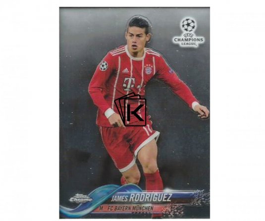 Fotbalová kartička Topps Chrome 2017-18 Champions League 2 James Rodríguez – FC Bayern München