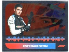 samolepka 2021 Topps Formule 1 Foil 96 Esteban Ocon Alpine