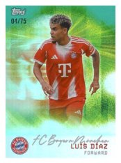 fotbalová kartička 2025-26 Topps Team set FC Bayern Munchen Pitch Pursuits PP-4 Luis Díaz Aqua /75
