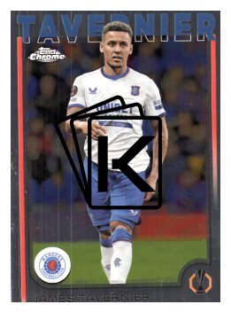fotbalová kartička 2024-25 Topps Chrome UCC 26 James Tavernier, Rangers F.C.