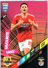 fotbalová karta Panini FIFA 365 2024 Adrenalyn XL BEN6 Gonçalo Ramos SL Benfica Fans' Favourite
