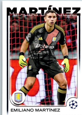 fotbalová kartička 2024-25 Topps UEFA Club Competitions Flagship 114 Emiliano Martínez Aston Villa