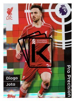 fotbalová kartička 2025-26 Topps  Premier League - Pro Precision 410 Diogo Jota (Liverpool)