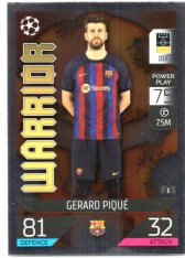 Fotbalová kartička 2022-23 Topps Match Attax UCL Warrior 141 Gerard Pique - FC Barcelona