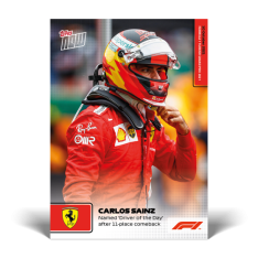 kartička Formule 1 Topps Now 2021 63 Carlos Saniz Ferrari