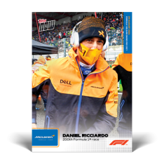 kartička Formule 1 Topps Now 2021 45 Daniele Ricciardo McLaren